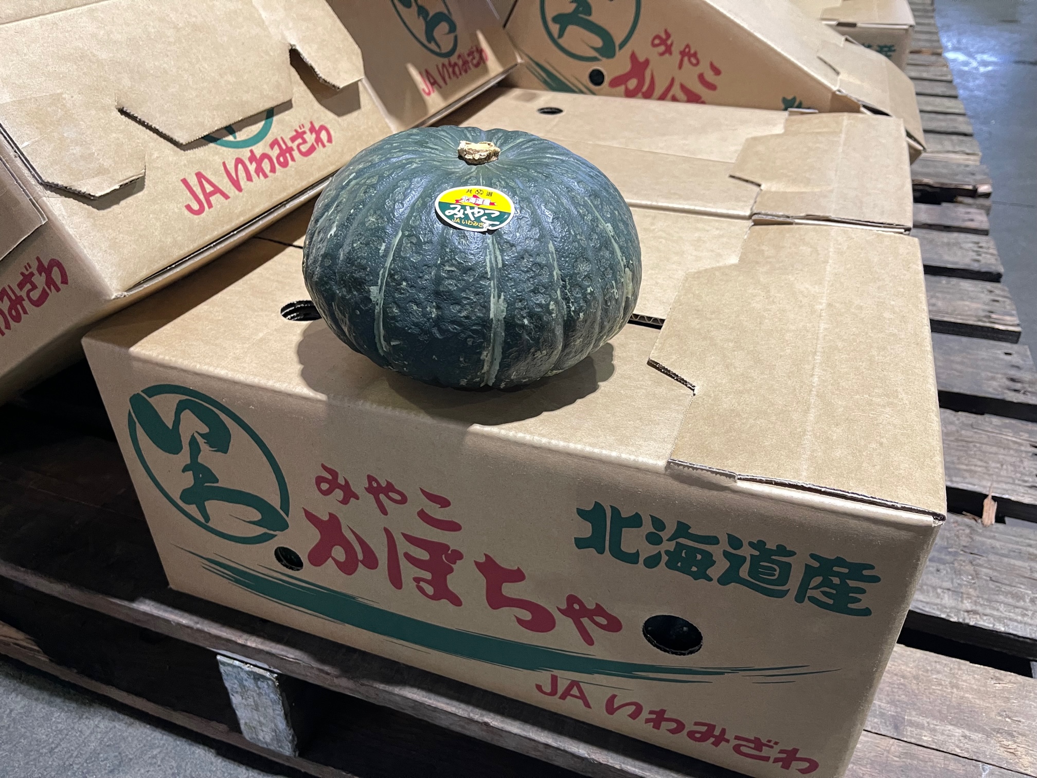 JAきたそらち「暑寒メロン」、JAいわみざわ「みやこかぼちゃ」の初出荷