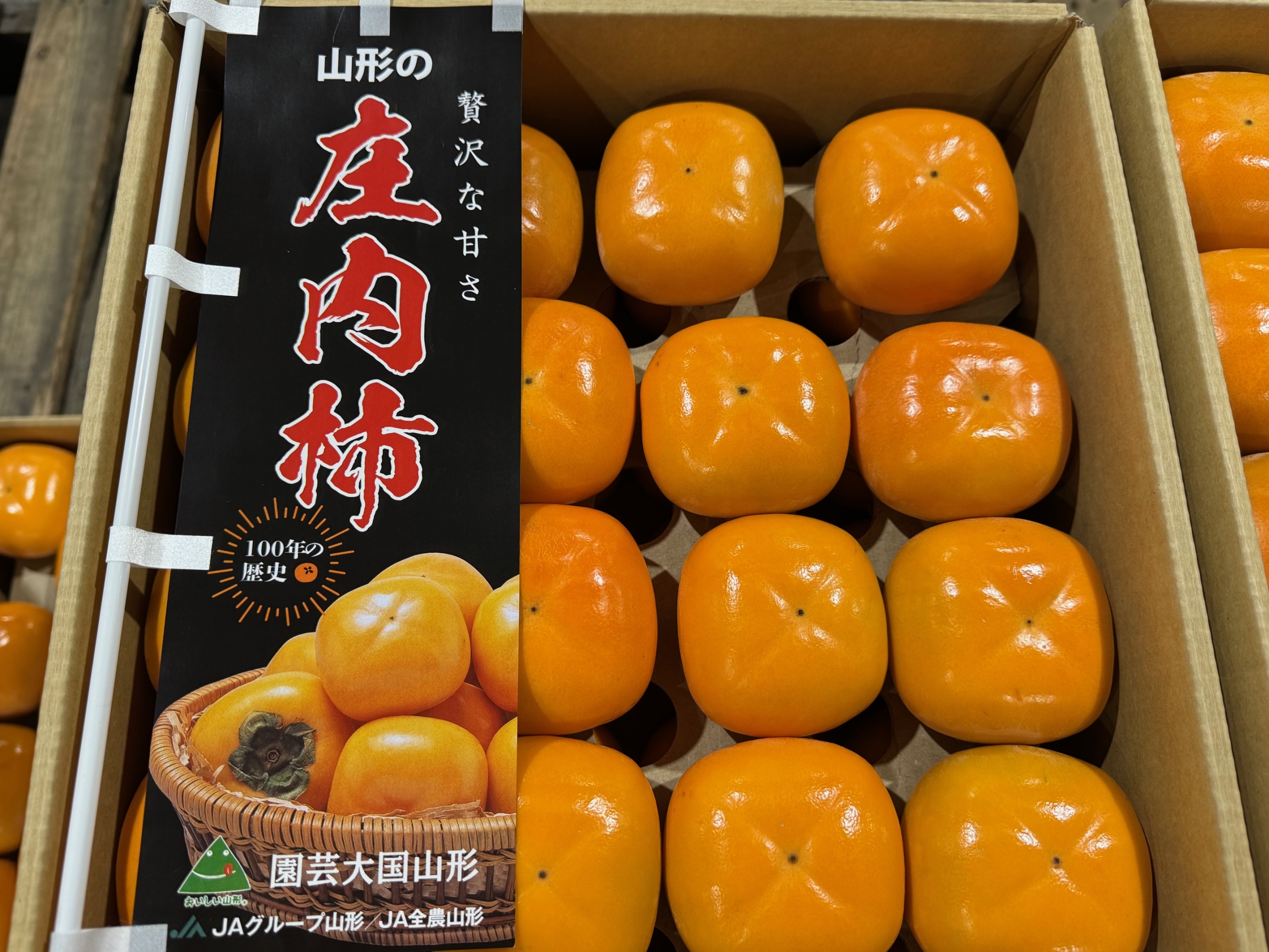 庄内柿」のトップセールスが行われました – 札幌みらい中央青果株式会社